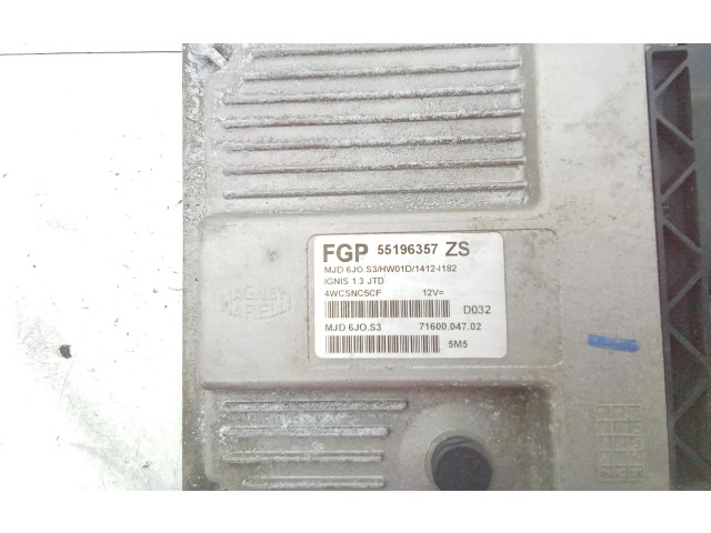 Řídící jednotka 55196357, 37190-84E00 Suzuki Ignis 2006