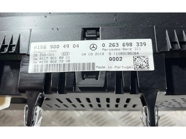 Přístrojová deska Mercedes-Benz GLA W156 2019 A1569004904, 1569004904