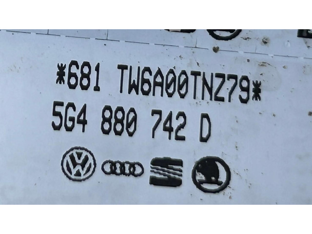 Боковая подушка безопасности 5G4880742D   Volkswagen Golf VII