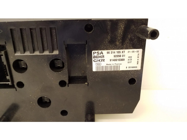 Блок управления климат-контролем 96314105XT, 9205601 Citroen Xsara Picasso