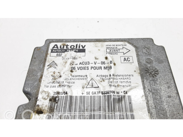 Блок подушек безопасности 0338908, 5EGA7F0338908   Citroen Berlingo
