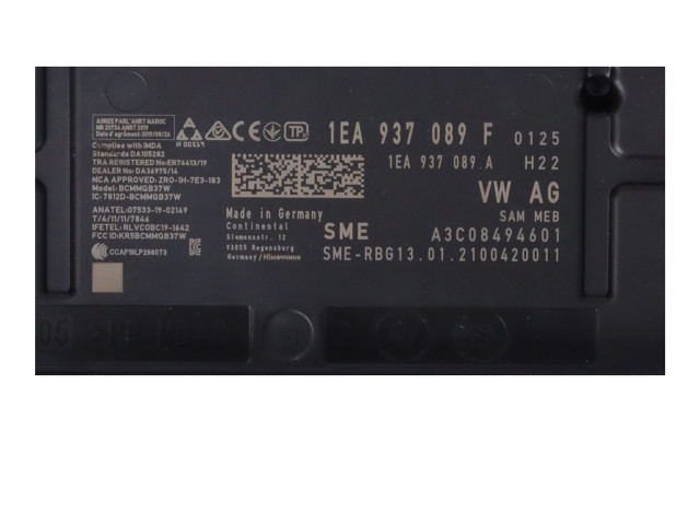 Модуль управления BSM 1EA937089F Volkswagen ID.3