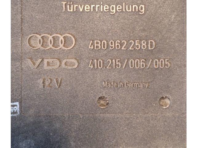 Блок комфорта 4B0962258D, 410215006005   Audi A6 S6 C5 4B   