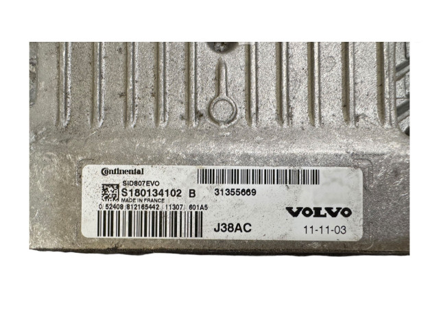 Блок управления двигателя 31355669, S180134102B Volvo V70