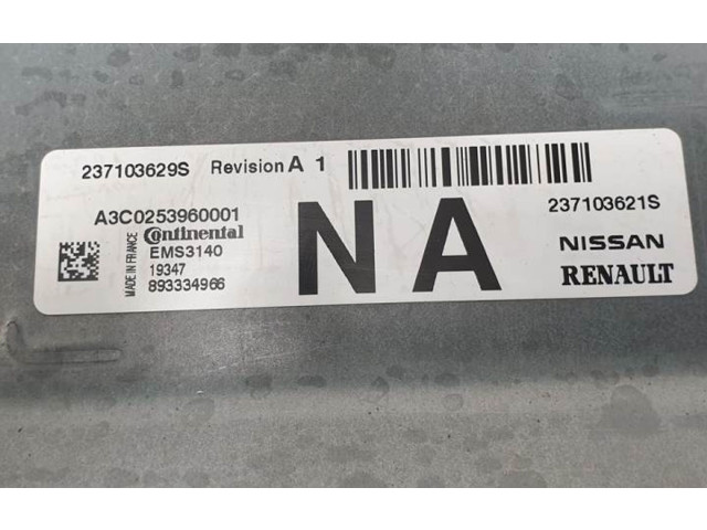 Блок управления двигателя A3C0253960001, 237103629S Dacia Sandero