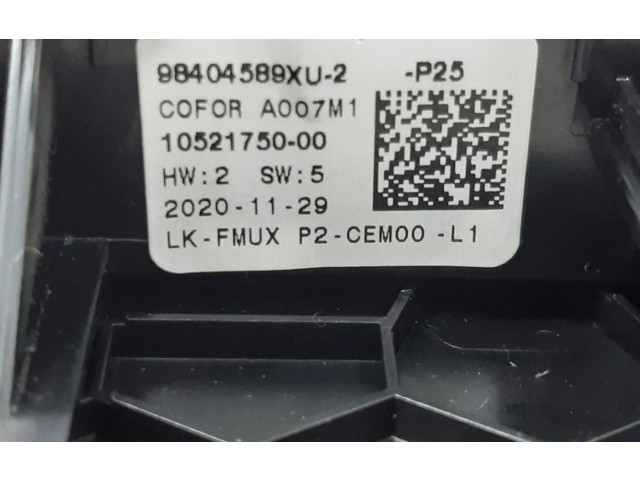 Блок управления климат-контролем 98432308XU, 98404589XU Peugeot 2008 II