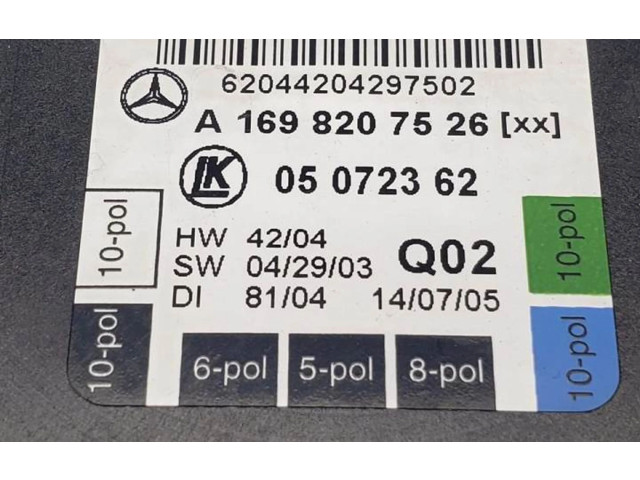 Блок комфорта A1698207526 Mercedes-Benz A W169