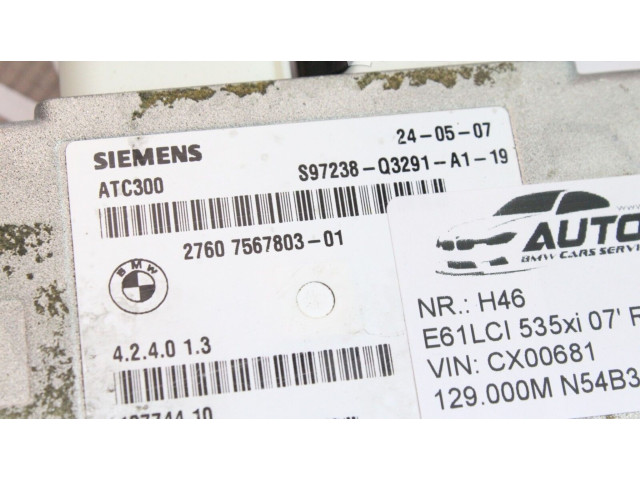 Блок управления коробкой передач 7567803 BMW 3 E90 E91