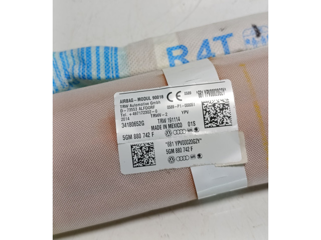 Боковая подушка безопасности 5GM880742F, 34180652G   Volkswagen Golf VII