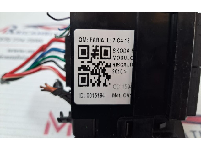 Блок управления климат-контролем CAYC Skoda Fabia Mk2 (5J)