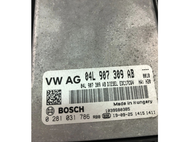 Блок управления двигателем Блок управления 04L907309AB, 0281031786 Audi Q3 F3