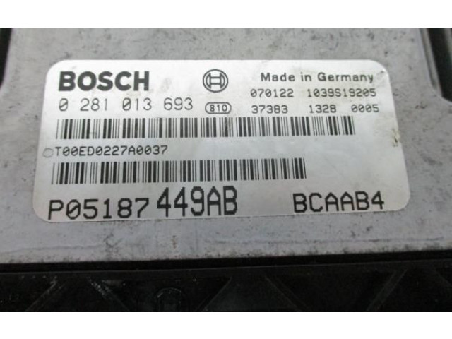 Řídící jednotka 0281013693, P05187449AB   Dodge Caliber 2007