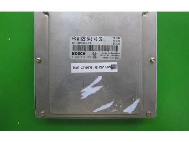Řídící jednotka A0285454932, 0281010192   Mercedes-Benz E W210 2000