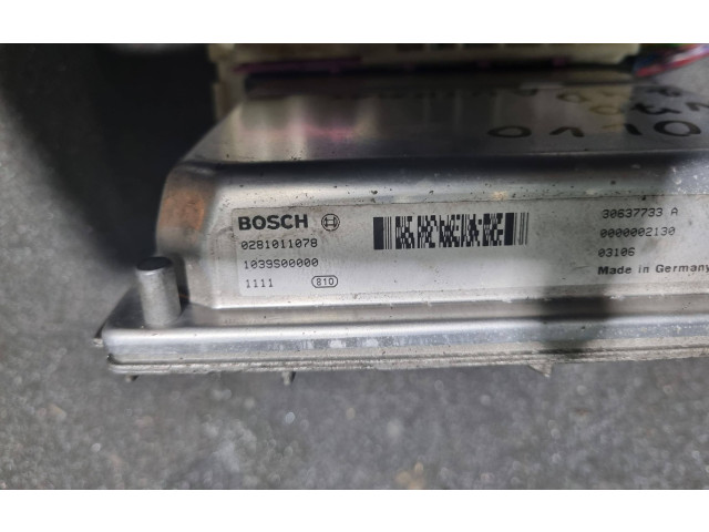 Блок управления двигателя 0281011078 Volvo V70