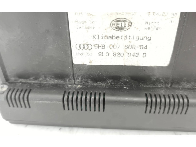Блок управления климат-контролем 8L0820043D, 5HB00760804   Audi A3 S3 8L