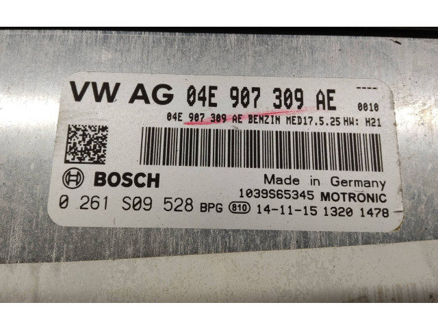 Блок управления двигателя 04E907309AE, 0261S09528   Volkswagen Jetta VI