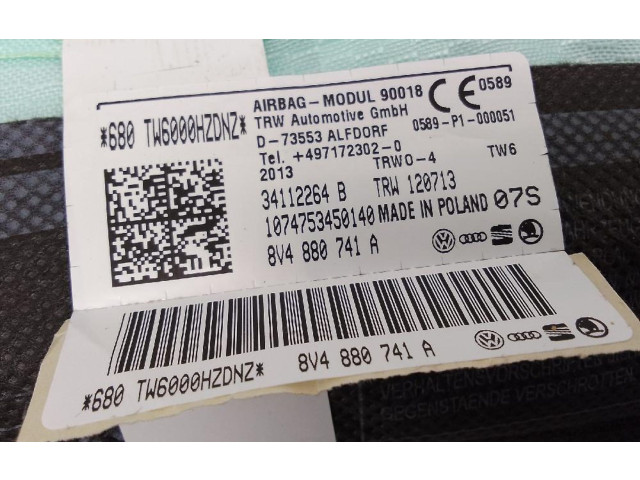 Боковая подушка безопасности 8VA880741A Audi A3 S3 A3 Sportback 8P