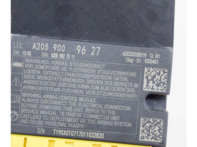   Pojistková skříňka A2059017513, A2059009627   Mercedes-Benz GLC X253 C253 2017