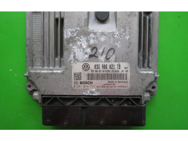 Řídící jednotka 03G906021TB, 0281014711 Skoda Octavia Mk2 (1Z) 2008