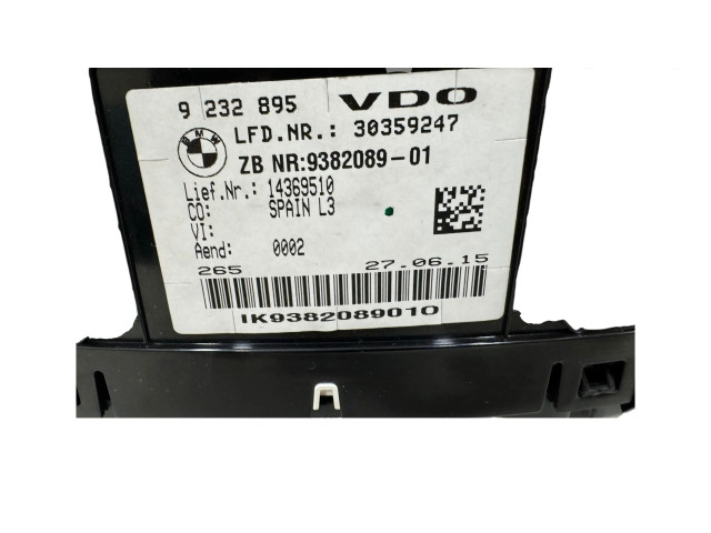 Přístrojová deska  BMW 3 F30 F35 F31 2015 938208901, 14369510  