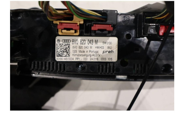 Блок управления климат-контролем 8V0820043M Audi A3 S3 8V