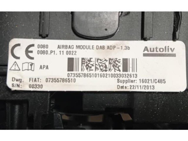 Подушка безопасности водителя 07355786510, 07355786510   Fiat 500L