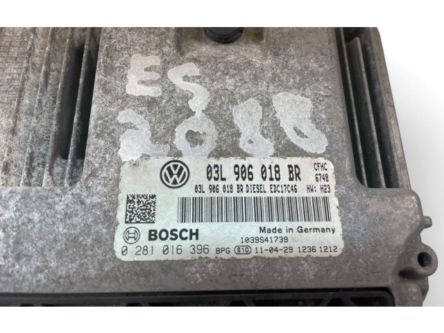 Блок управления двигателем Блок управления 03L906018BR, 0281016396 Skoda Yeti (5L)