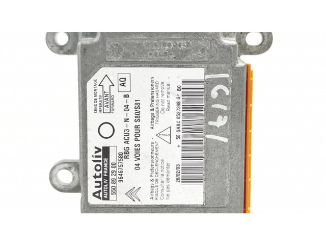Блок подушек безопасности 9646757580, 550892900   Citroen Saxo