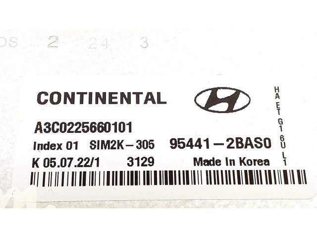 Блок управления двигателя 954412BAS0   Hyundai Ioniq