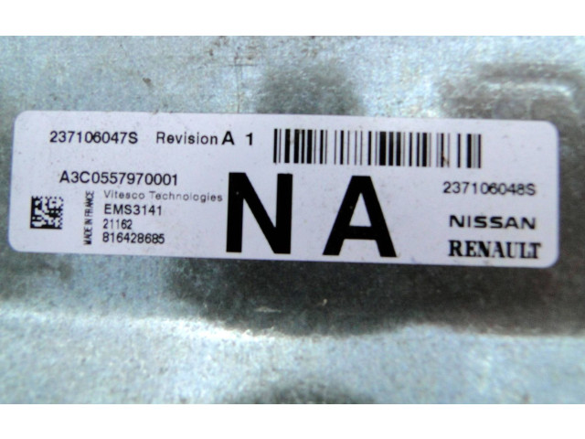 Блок управления двигателя 237106047S, 237106048S Dacia Sandero III