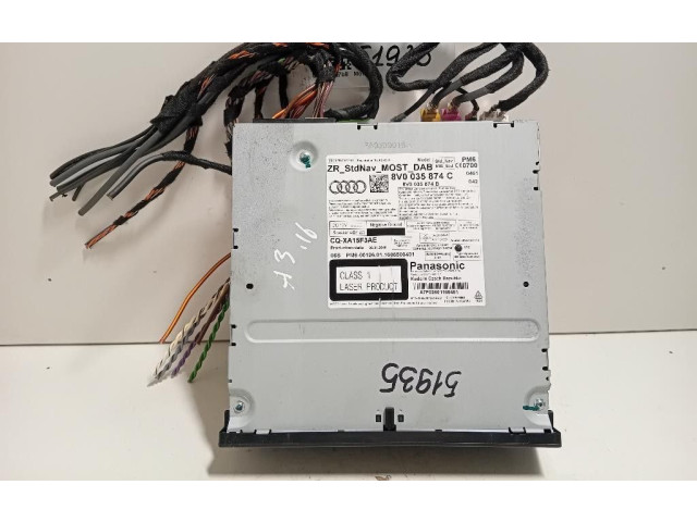 Турбина Радио/ проигрыватель CD/DVD / навигация Audi A3 S3 8P  8V0035874, 8V0035874         