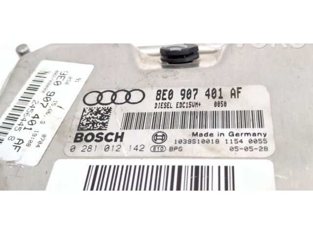 Блок управления двигателя 8E0907401AF, 0281012143 Audi A4 Allroad