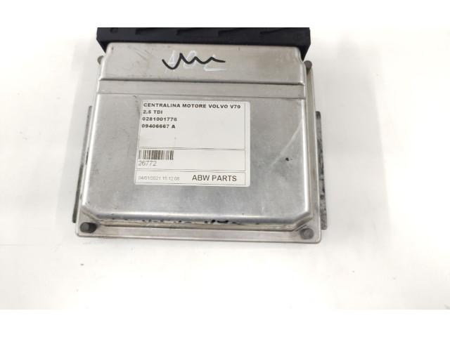 Блок управления двигателем Блок управления 0281001776, 09406667A26772 Volvo V70