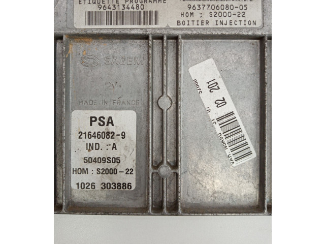 Блок управления двигателя SAGEM, 21646082-9 Peugeot 306