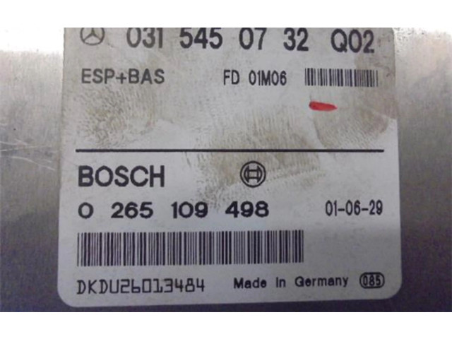 Блок управления АБС 0315450732, 0265109498   Mercedes-Benz E AMG W210