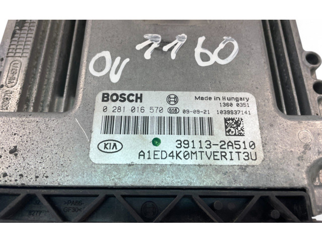 Блок управления двигателем Блок управления 391132A510, 0281016570   KIA Ceed