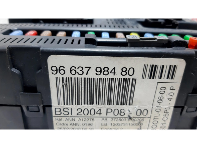 Блок предохранителей 9663798480, 146322 Citroen C4 I