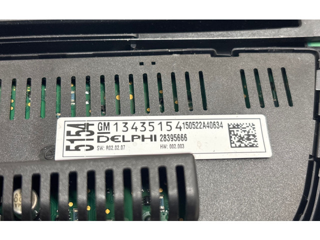 Блок управления климат-контролем 13362778, 13435154 Opel Meriva B