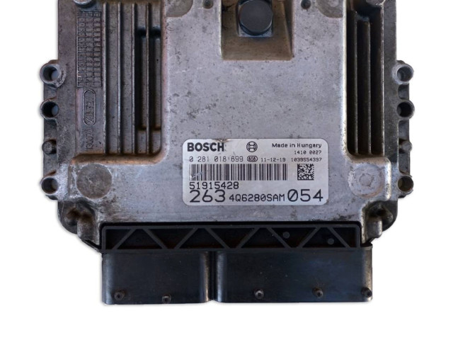 Блок управления двигателем Блок управления 0281018699, 4Q6280SAM Opel Combo D