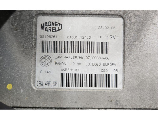 Блок управления двигателем ECU 55196261, IMPRK1441128 Fiat Panda II