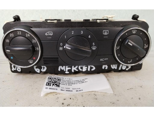 Блок управления климат-контролем A1698301385, 266920 Mercedes-Benz A W169