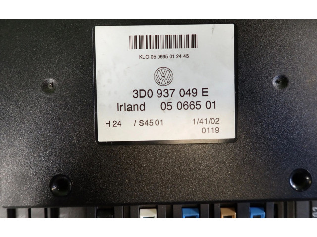 Блок комфорта 3D0937049E   Volkswagen Phaeton   