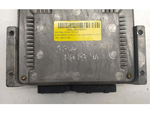Řídící jednotka 0281010332 Alfa Romeo 166 2001