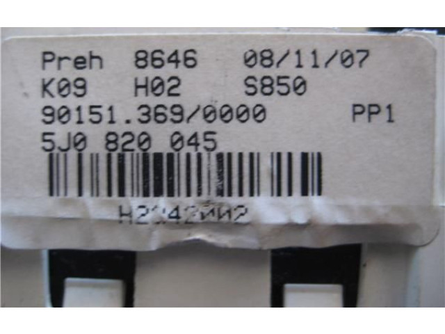 Блок управления климат-контролем 5J0820045 Skoda Fabia Mk2 (5J)