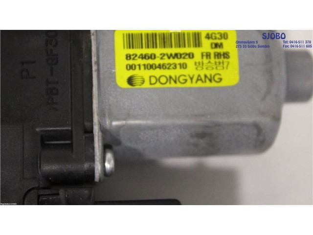Передний двигатель механизма для подъема окон 824602W020, 82460-2W020   Hyundai Santa Fe