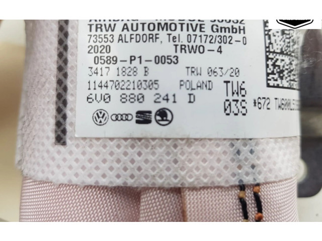 Подушка безопасности в сиденье 6V0880241D, 6V0880241D Skoda Fabia Mk4 (6VA)