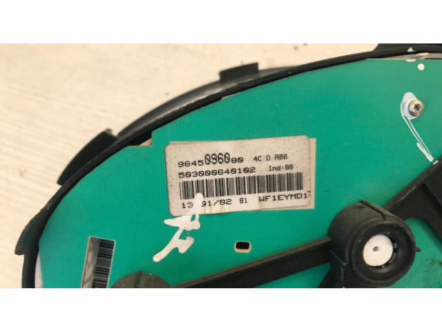 Přístrojová deska Peugeot 206 2005 9645096080, 503000640102