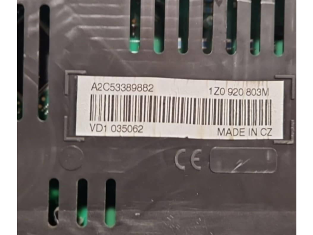 Панель приборов 1Z0920803M, M0104926 Skoda Octavia Mk2 (1Z)