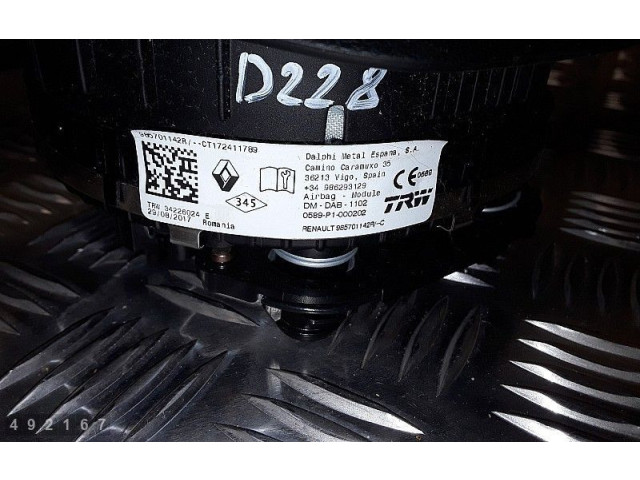 Подушка безопасности водителя 985701142R Dacia Logan II