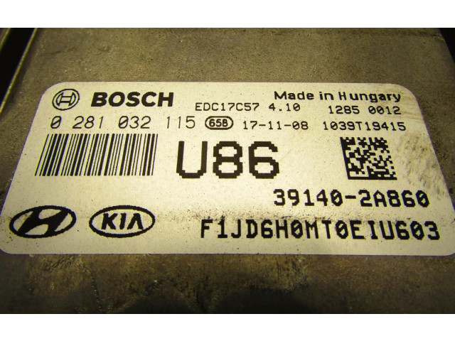 Блок управления двигателем Блок управления 39140-2A860, 39140-2A860 KIA Ceed